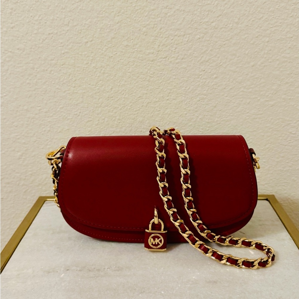 Michael Kors Mila Small Leather Shoulder Bag